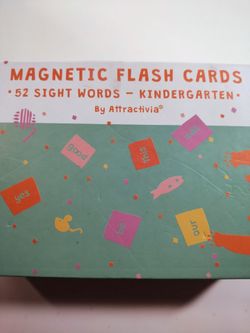 Magnetic Flash Card Sight Words For Kindergarten By ATTRACTIVIA 52+ Cards