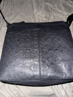 authentic Coach Men's Charles Leather Messenger Bag