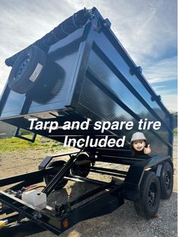 New 12ft Long Hydraulic Dump Trailer with Accessories 💠