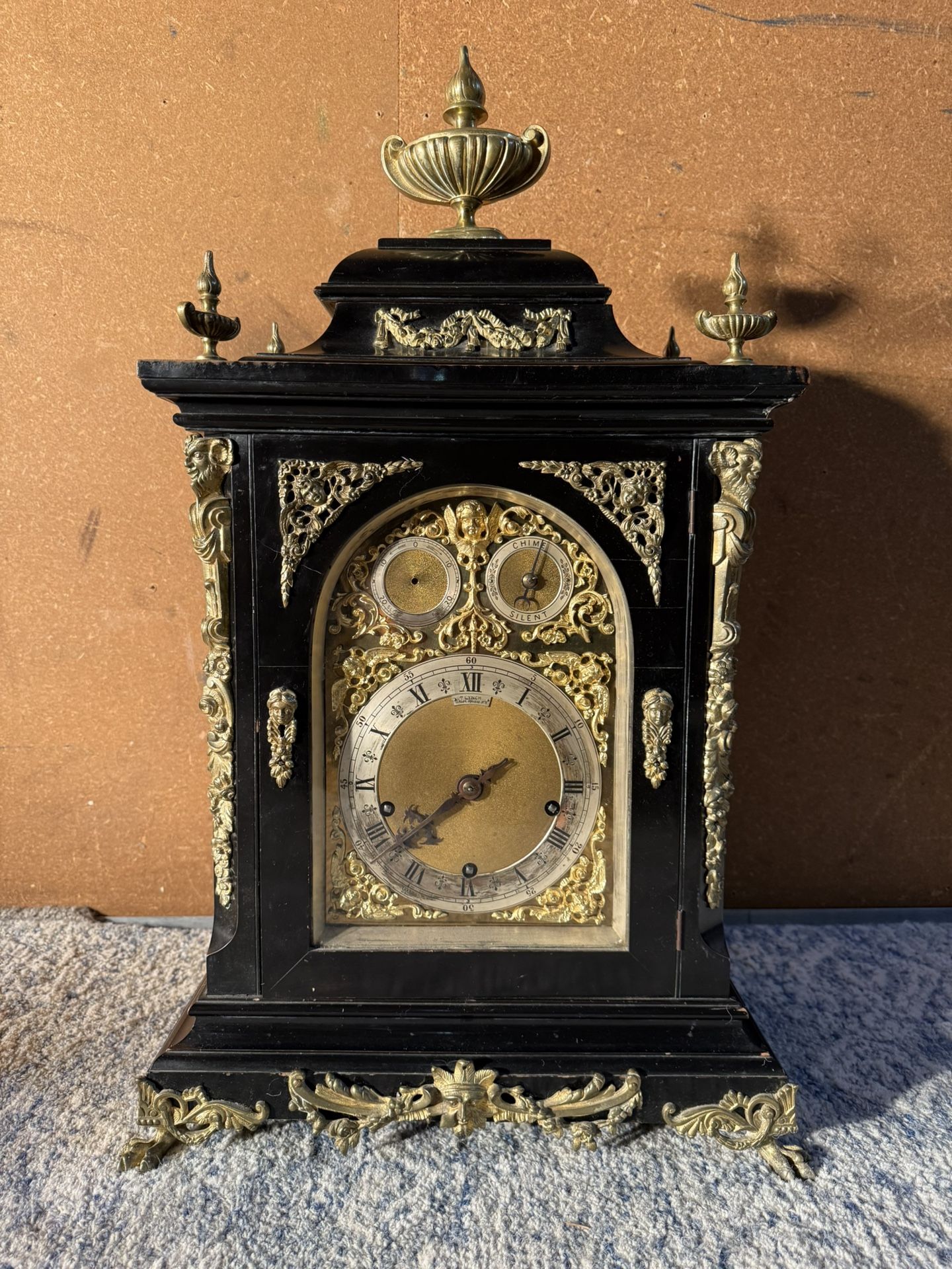**L@@K @ Antique Winterhalder & Hofmeier German Clock** Rare Find Good Condition 1890’s**