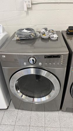LG Front Load Washer & Dryer Set – Steam + Sensor Dry, Graphite Steel