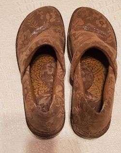 Born Printed Sueded Clogs