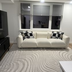 Modern white couch