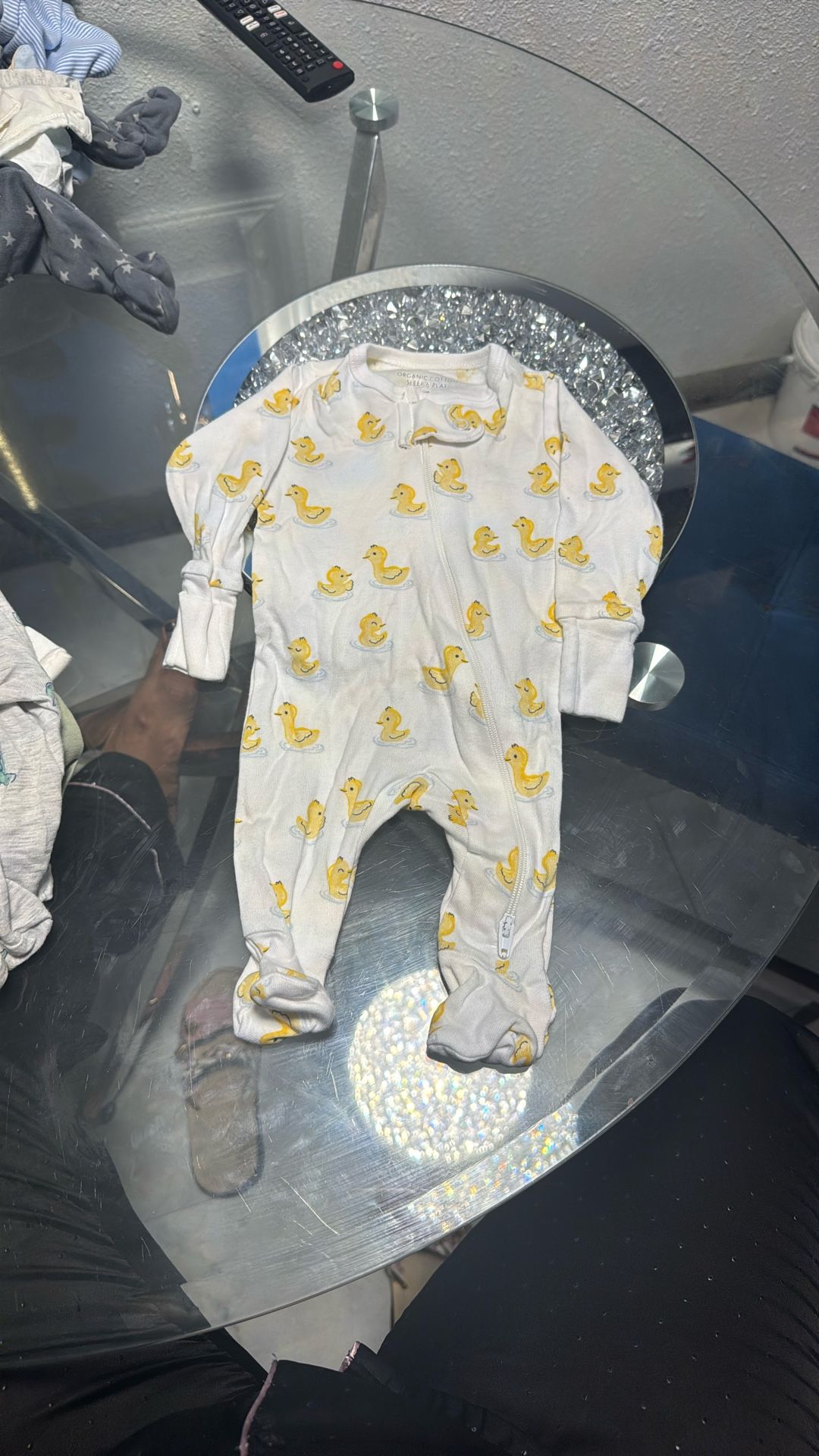 Organic Cotton Sleep And Play Sipper Onesie $2