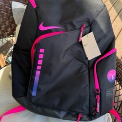 Nike elite backpack black/pink 