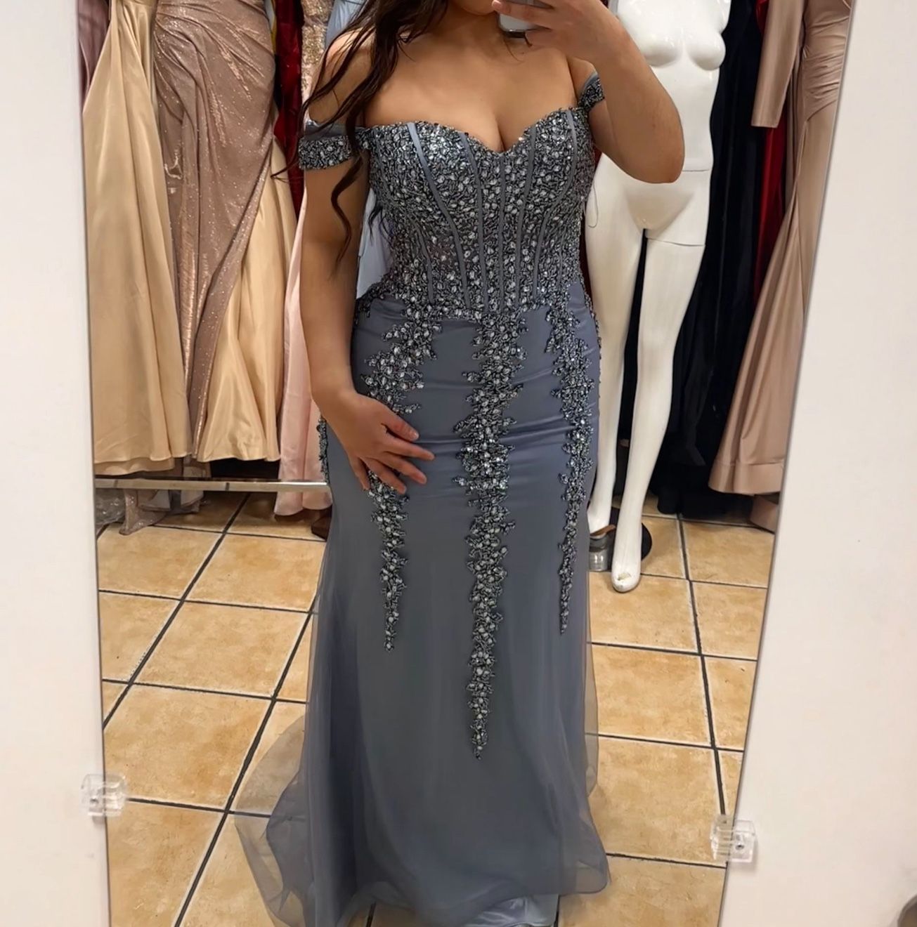 New Dress Size 10 With Corset