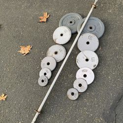 Weights And Barbell