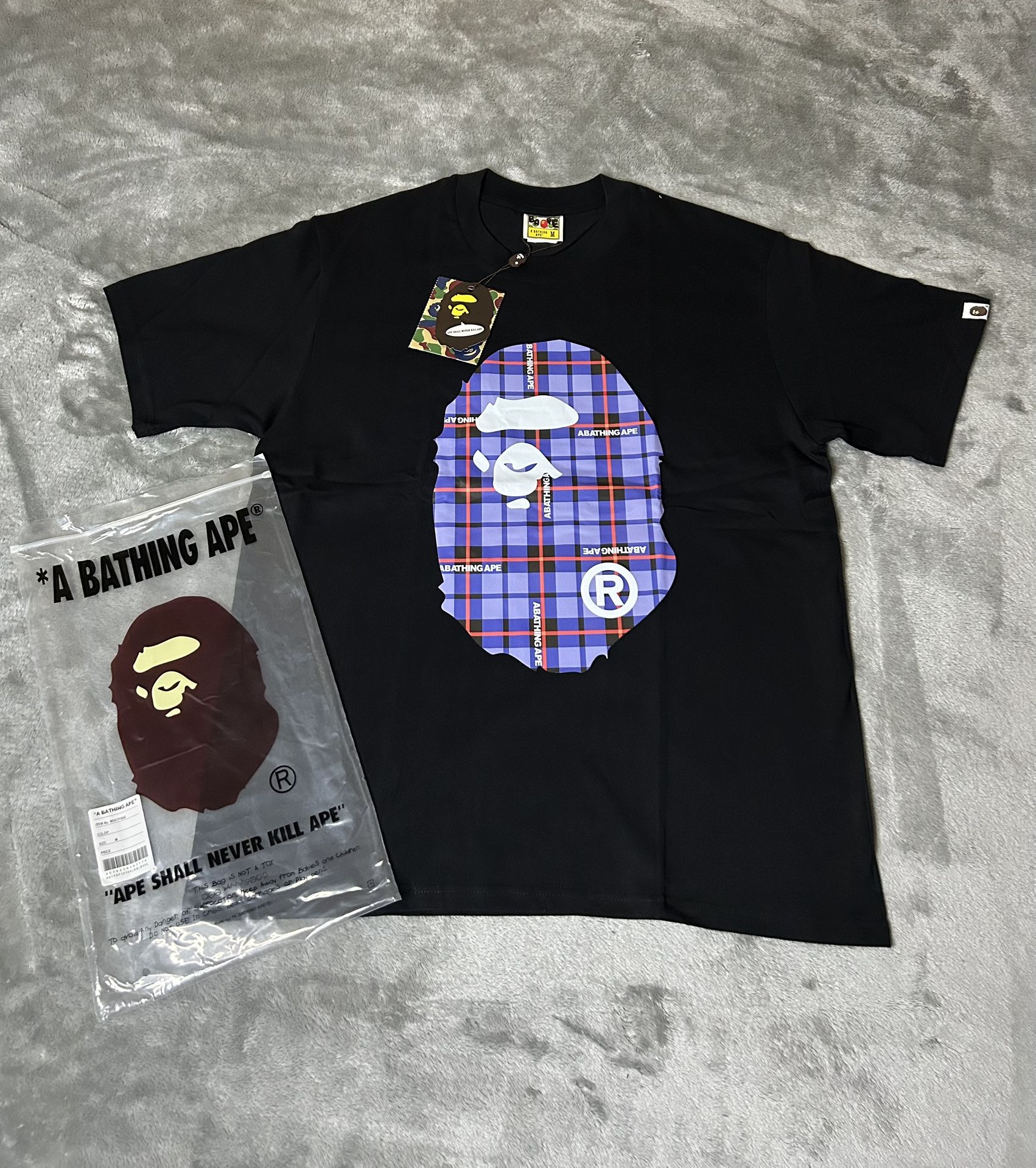 Ape Head logo Check Bape T-Shirt