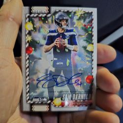 2026 HOLIDAY TOPPS SAM Darnold autograph