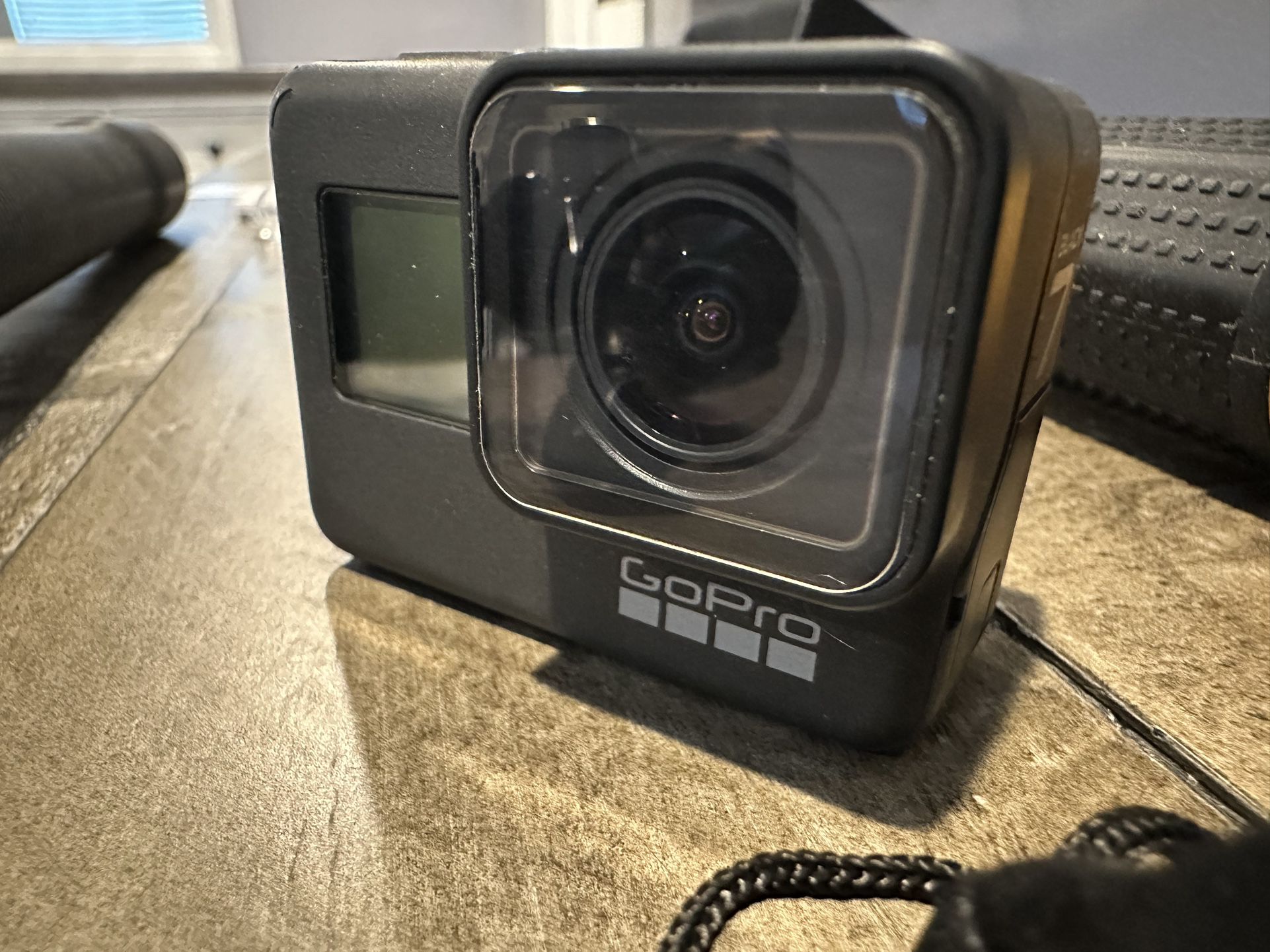 GoPro hero 7 with accessories.