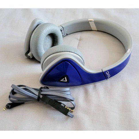 Monster DNA On-Ear Wired Headphones Cobalt Blue & Grey