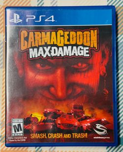 Carmageddon: Max Damage (Sony PlayStation 4, 2016) Tested/works V289