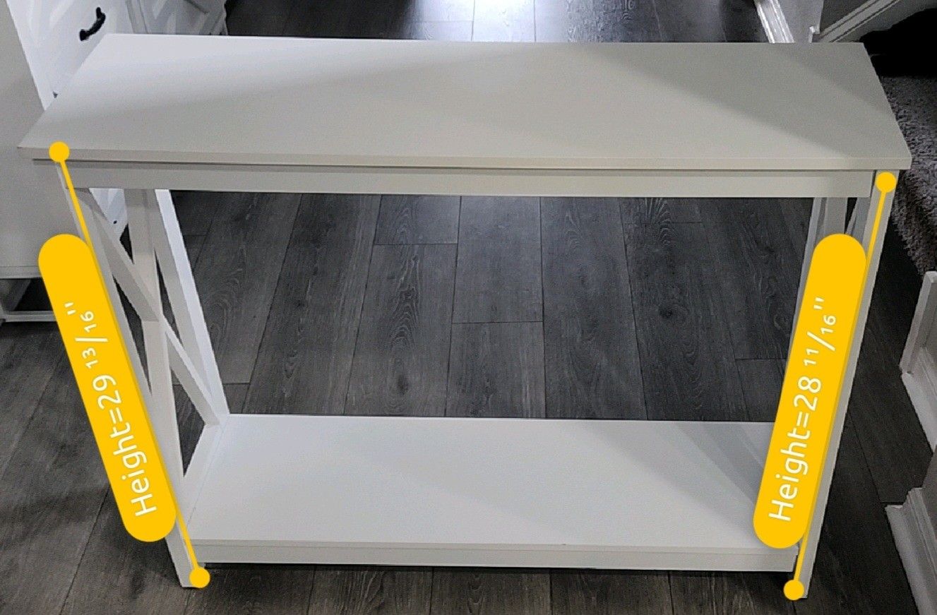 White Entryway Table