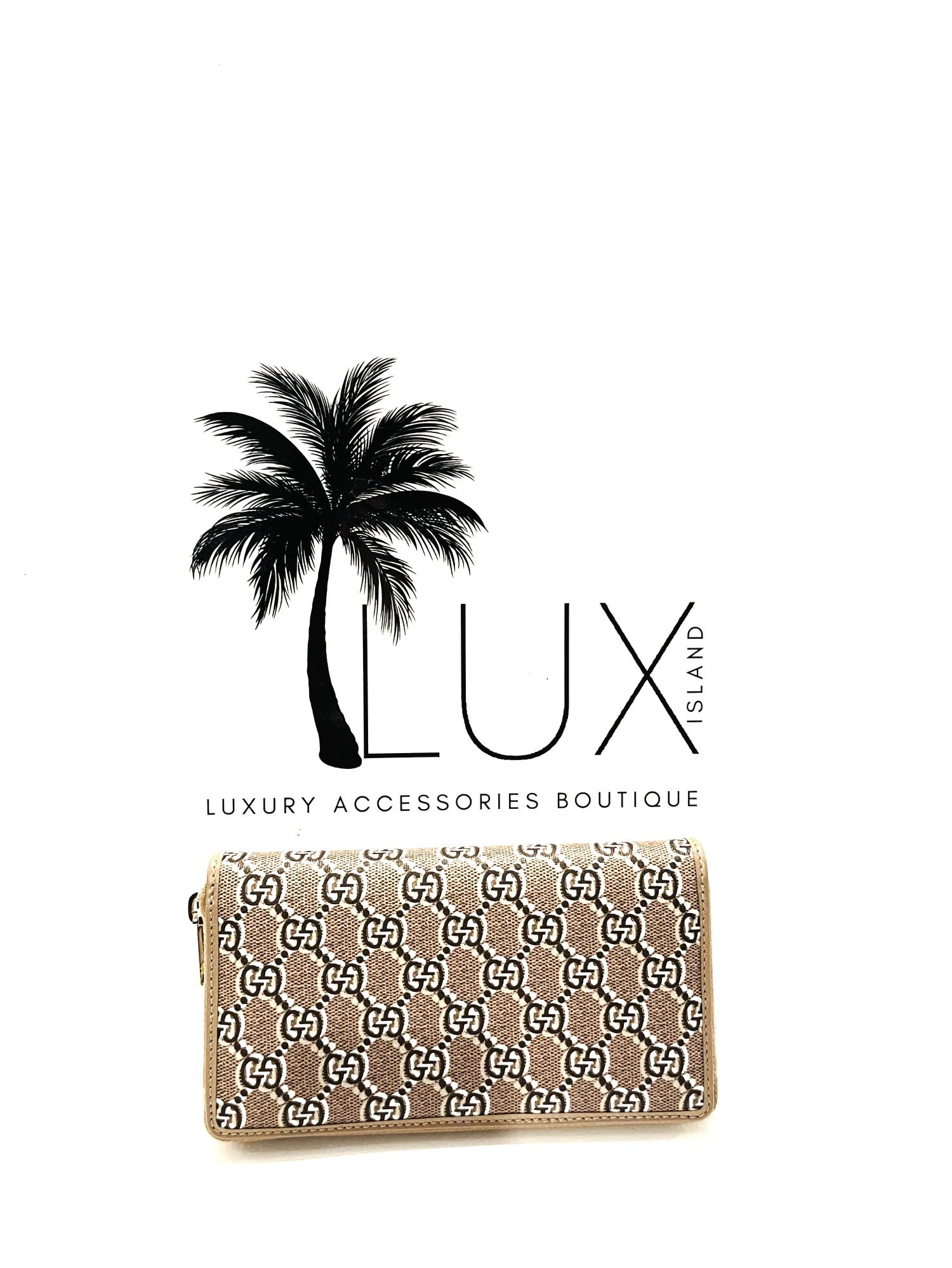 NEW!!! Gucci GG Monogram Zip Around Wallet 