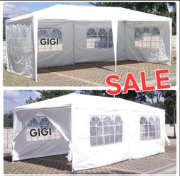 10x20 wedding party tent outdoor canopy teng with side walls white FOR S@LE