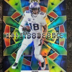 JUSTIN JEFFERSON CASE HIT! 2025 Mosaic Kaleidoscopic SSP #11 Minnesota Vikings!