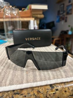 Versace VE4360 Greca Sunglasses – Black/Gold – Very Clean
