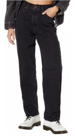 LEVIS '94 Baggy Jeans Midrise Straight Leg Black Stonewash 32 x 31 New with Tags