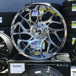 FUEL / TIS / AMERICAN FORCE  CHROME OFF ROAD WHEELS •• FINANCE ONLY $39 DOWN