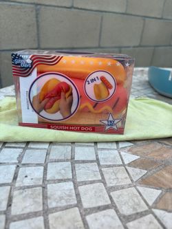 Hot dogs squishy.