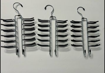 New 3 Metal Tie Hangers