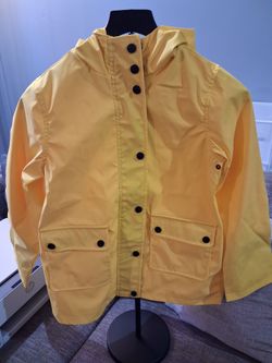 Yellow Rain Jacket with Hood