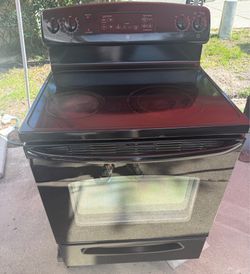Glass top stove
