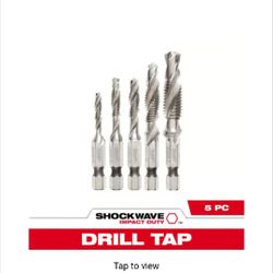 MILWAUKEE 5PC IMPACT TAPS SAE OR METRIC 