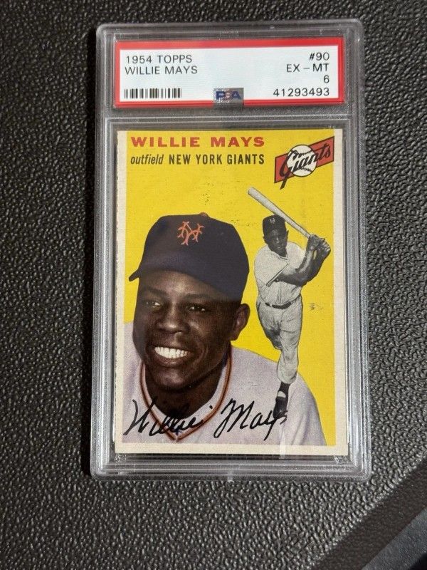 1954 Topps 90 Willie Mays PSA 6