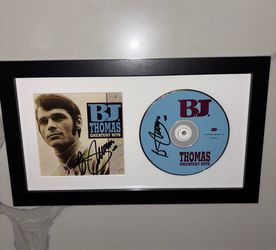 BJ Thomas signed twice CD and booklet - Greatest Hits.