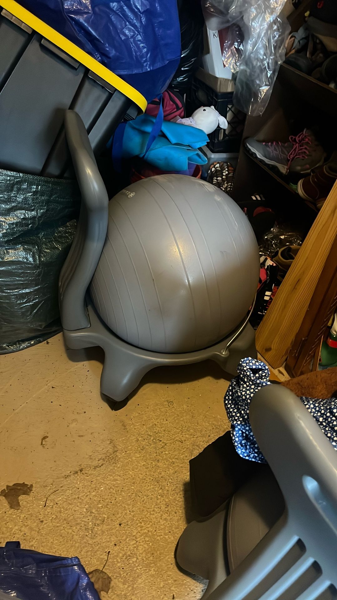 Ergonomic Inflatable Balance Ball Office Chair