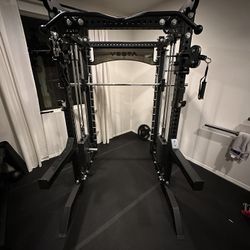 Vesta Fitness PRO SERIES Ultimate Half Rack Functional Trainer w/Smith Machine Bar | 320lb Stack | Gym Equipment | Fitness | Commercial | Squat Rack 