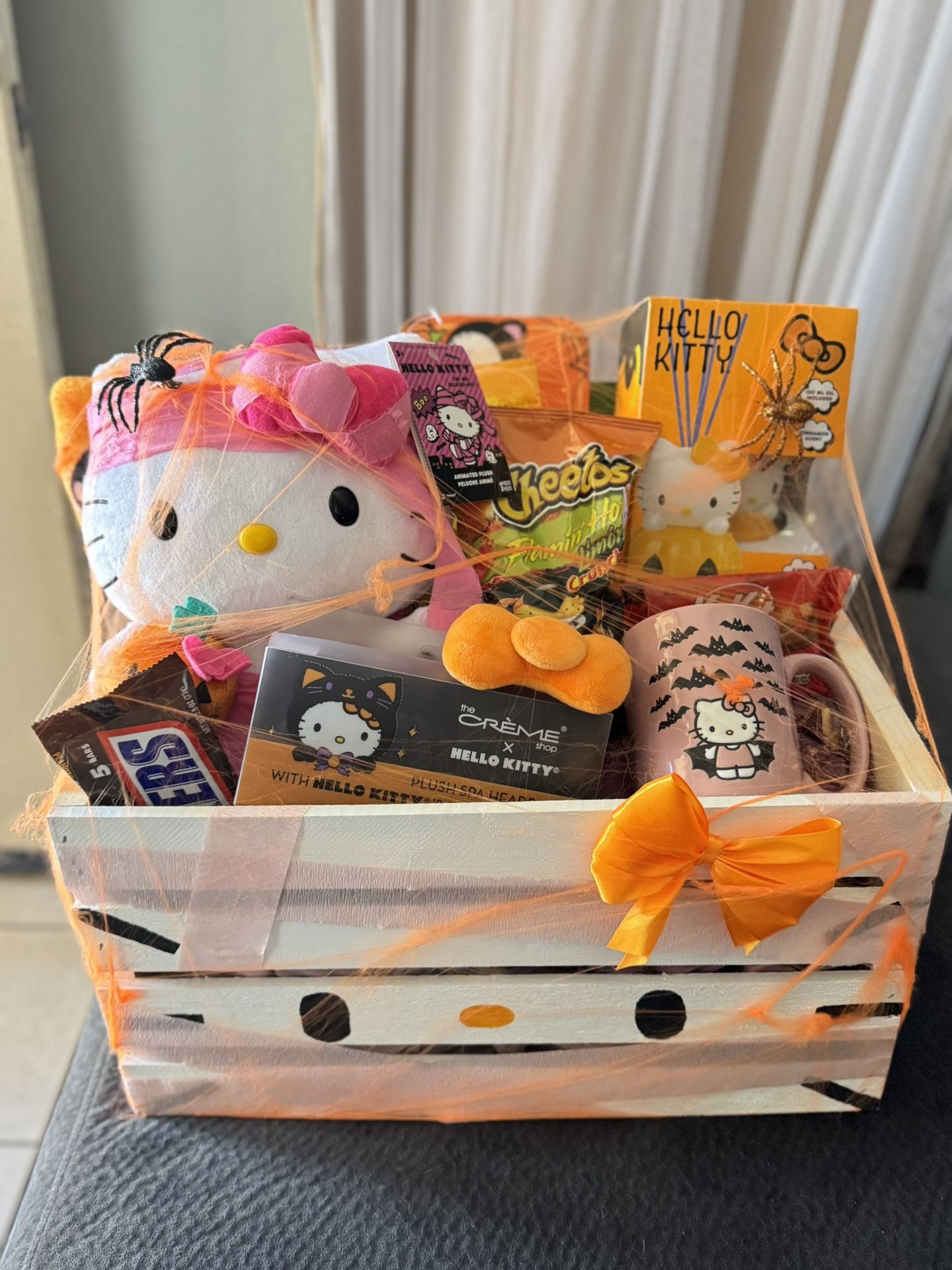 Spooky Boo Basket Halloween Mummy Hello Kitty Theme