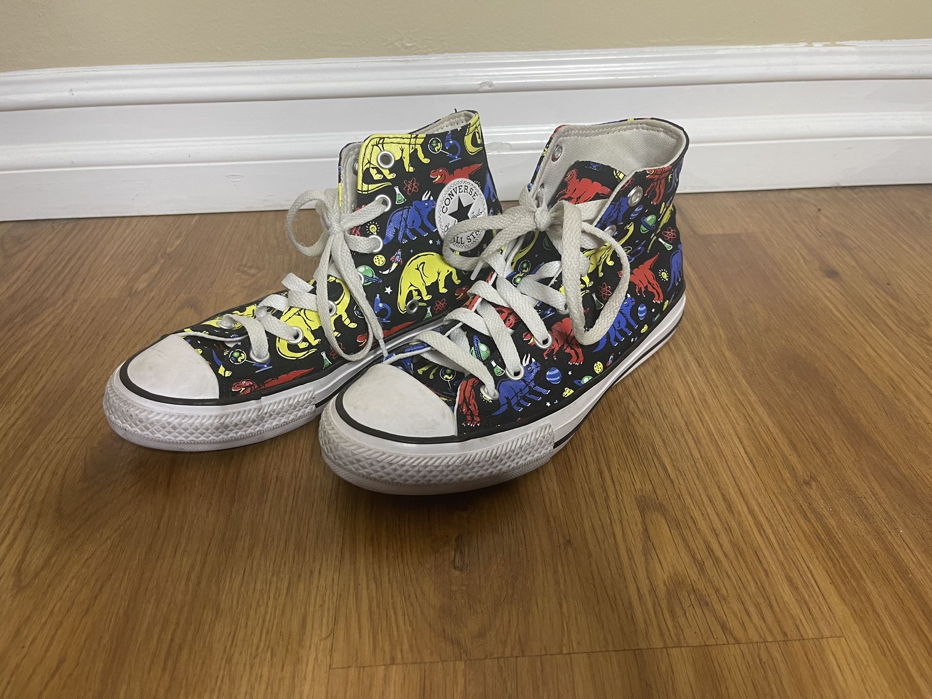 Converse All Star "Dino Class" or "Dinoverse" high-top sneaker never worn Size 3.5