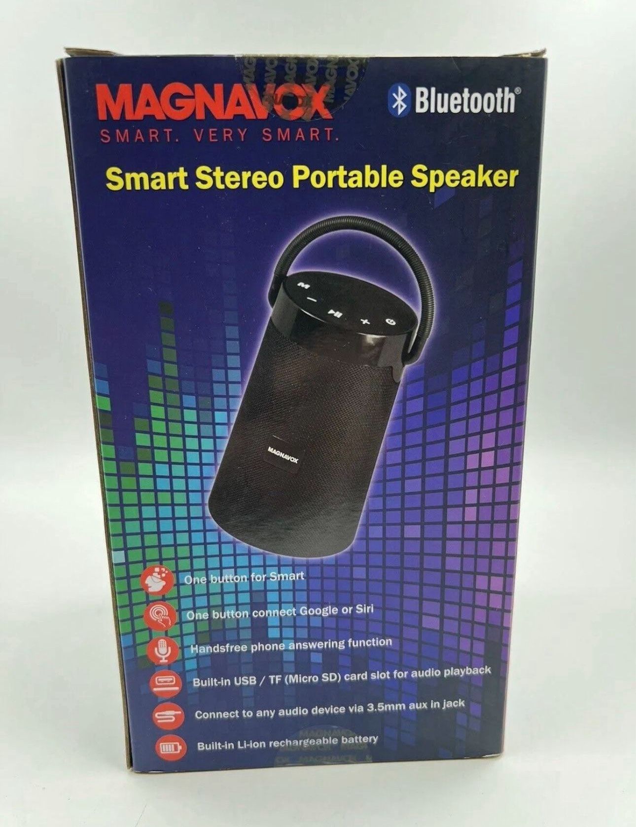 Magnavox Smart Stereo Portable Bluetooth Speaker