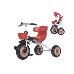 Tricycle Tricycle Foldable Multifunctional Kids Tricycle Outdoor Tricycle for 2-6 Years Baby 50 x 70cm (Color : Red