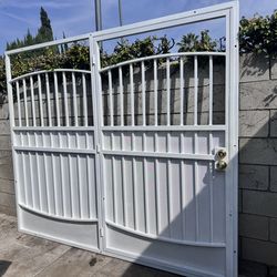 Custom rod iron patio door