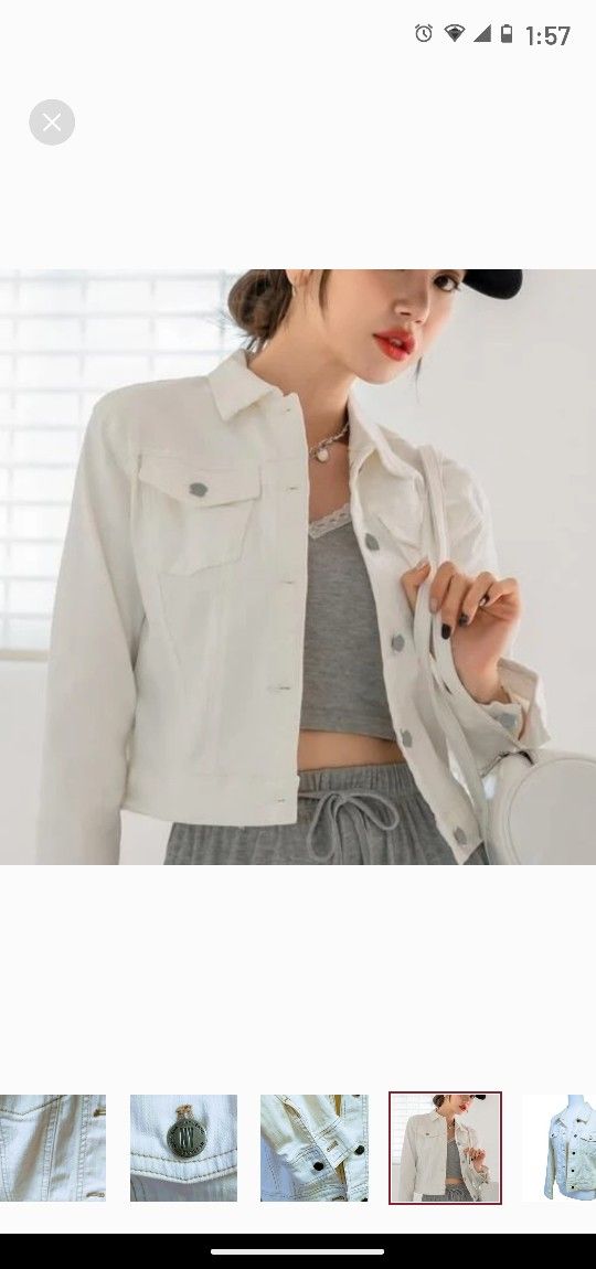 New York & Company Cotton Jacket.