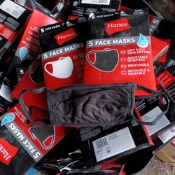 Hanes 100% cotton Face Masks