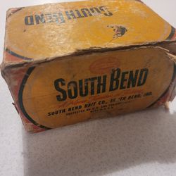 Vintage SOUTH BEND BAIT CO.  fishing reel No.1000  model G w/BOX