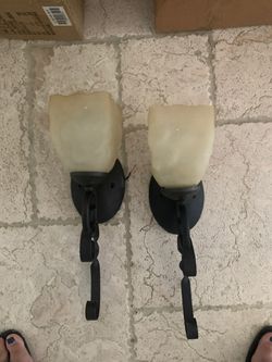 Two Wall light fixtures