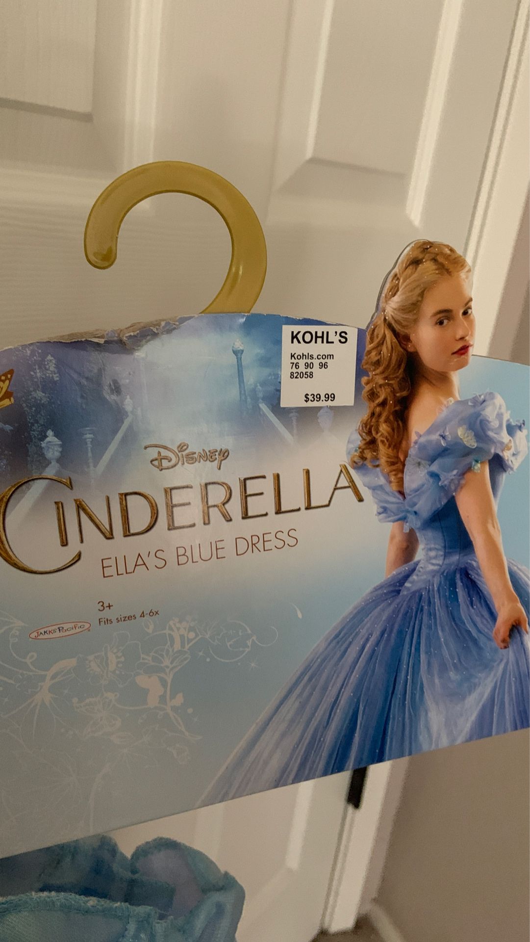 Cinderella dress size 4-6x