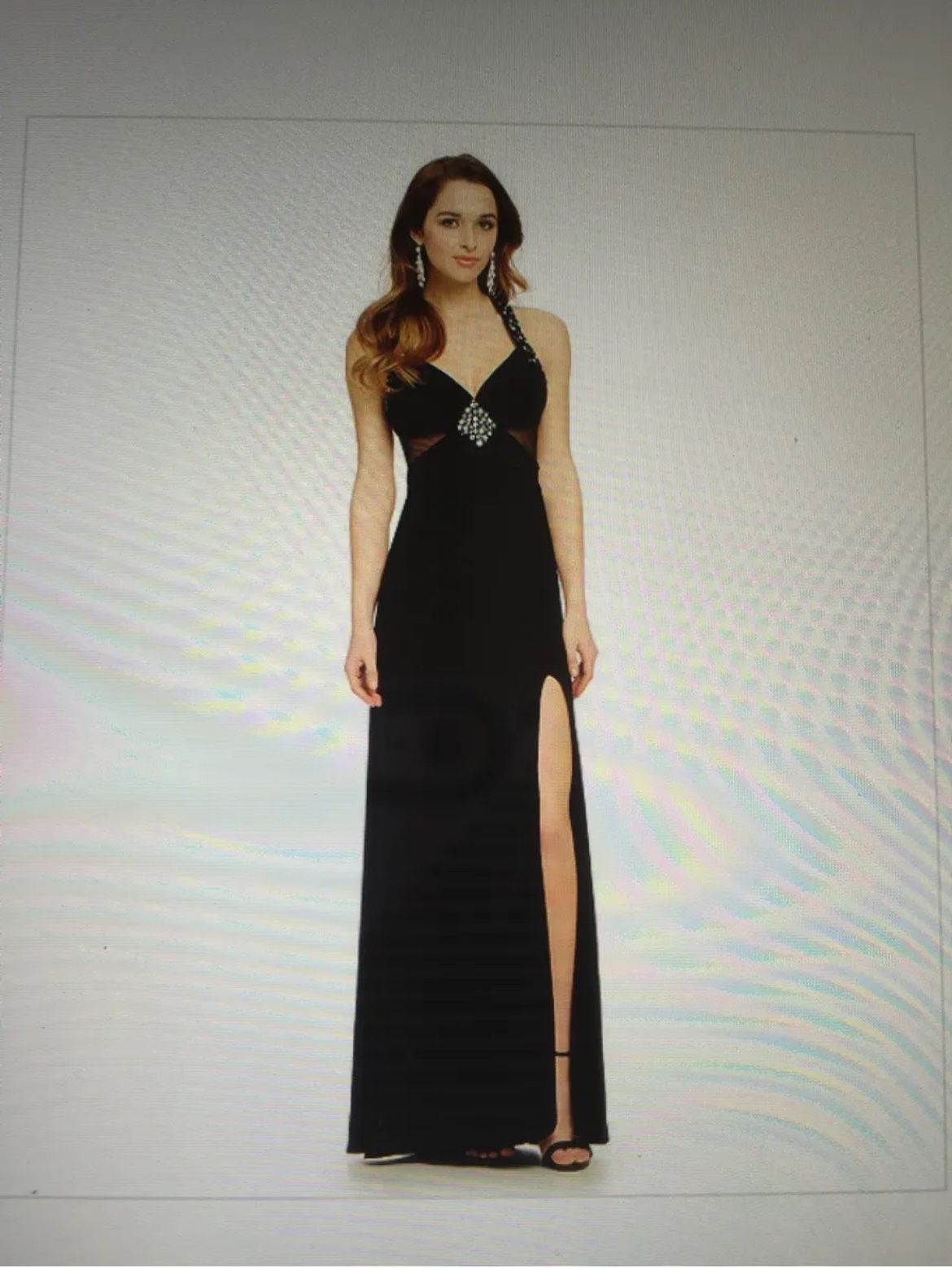 Black Full Length Prom Dress Size 1