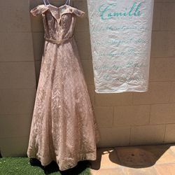 Camille La Vie Formal Dress Rose Gold Size 0