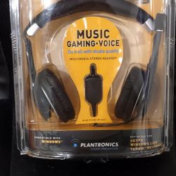 Plantronics HP .Audio 350 Enhanced Gaming Performance Headphones New Sealed!