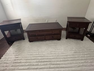 Ashley Furniture Gately Lift top Coffee Table and Two End tables