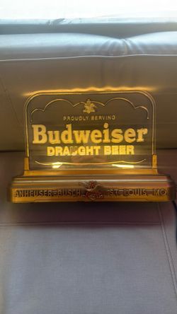 Budweiser light up sign