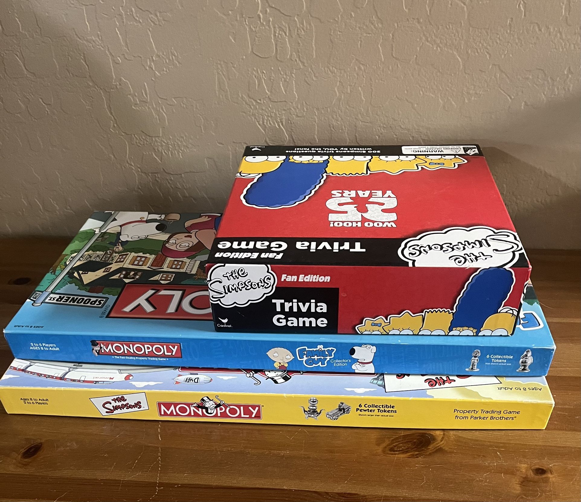 Games, Simpsons, Family Guy