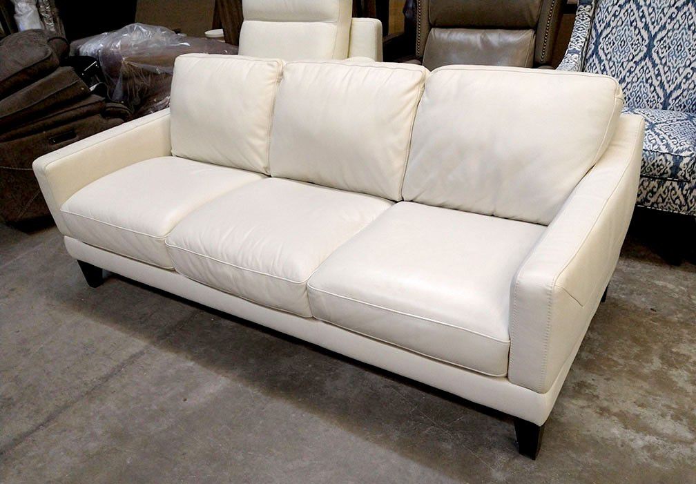 Katrina 3 seat Italian leather sofa