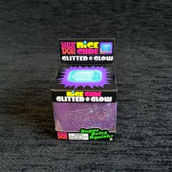 NEEDOH NICE CUBE GLITTER & GLOW PURPLE